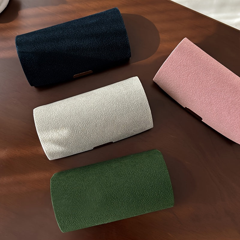 Velvet Jewelry Organizer Box for Women Portable Travel Case with Ring Holder