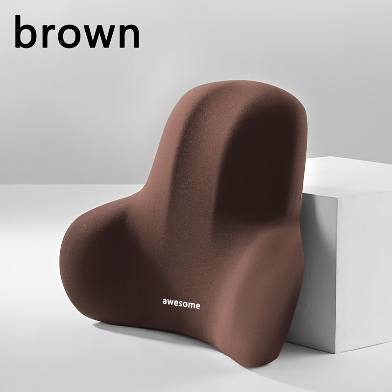 Пена с памятью для офисного кресла, подушка для поясницы, нескользящая, моющаяся, подушка для спинки и сиденья