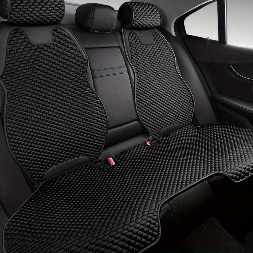 Black Ice Bean Car Seat Cushions Breathable Heat-Dissipating Cool 1/2/3 pcs