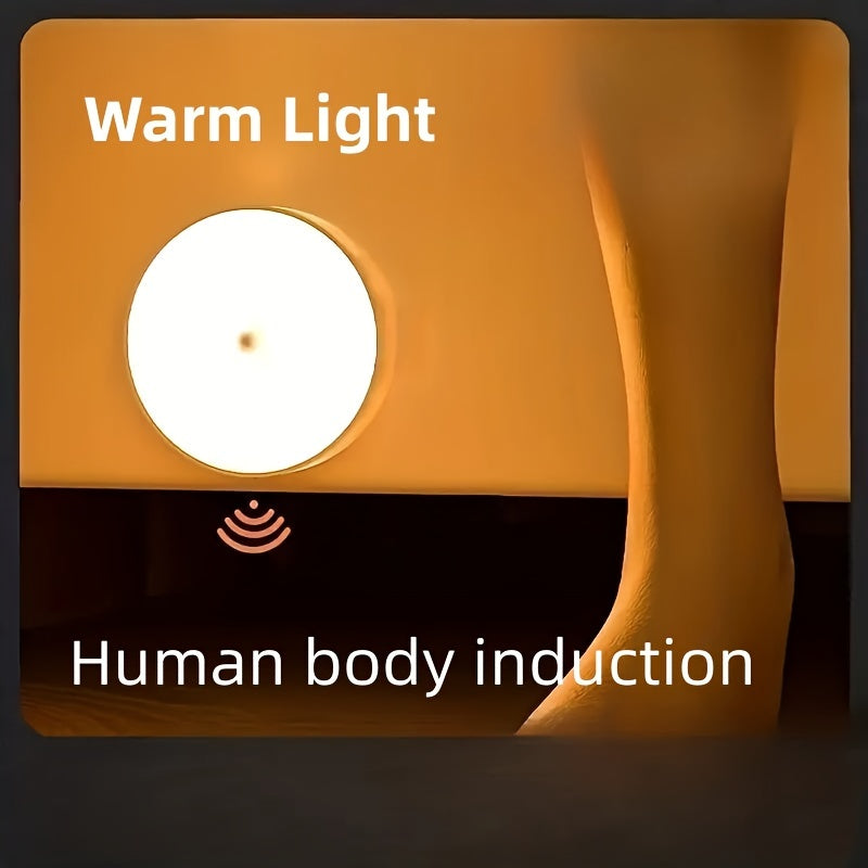 Rechargeable Motion-Activated LED Night Light for Bedroom Stairs Dorms