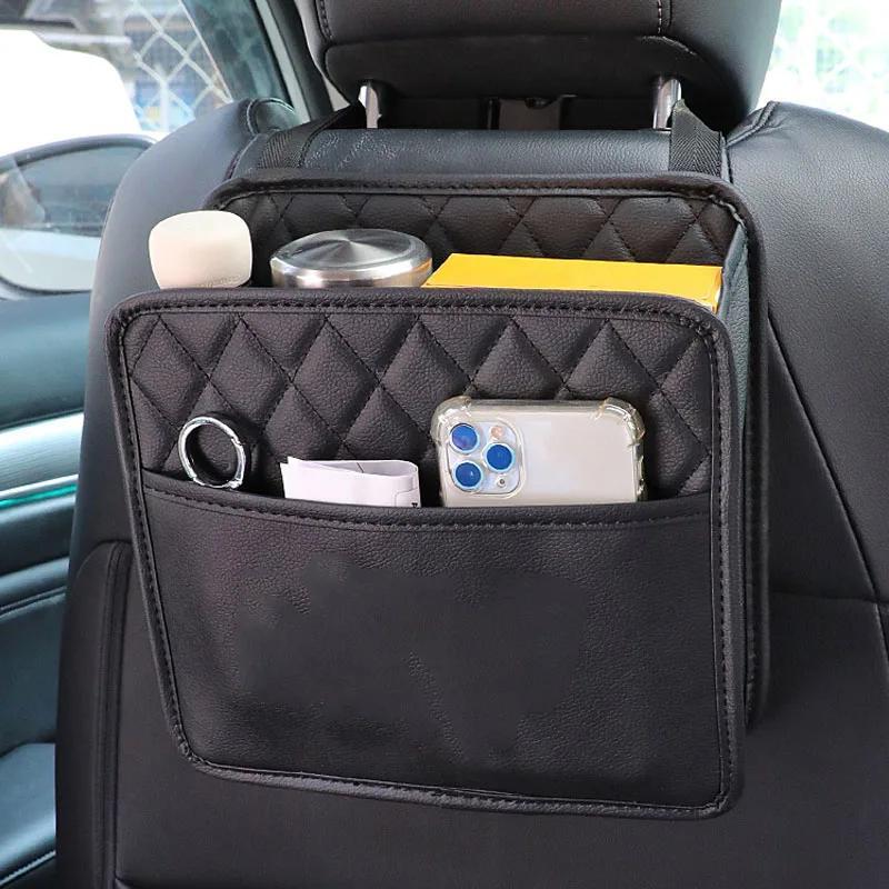 Multifunctional Car Backseat Organizer with Water Cup Holder and Tissue Storage