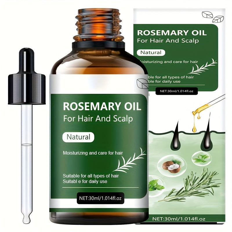 Ayollar uchun Rosemary soch yog'i, yumshoq soch parvarishi va porlash uchun