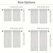 Blackout Curtains with Rod Pocket for Bedroom and Living Room Darkening UV Blocker