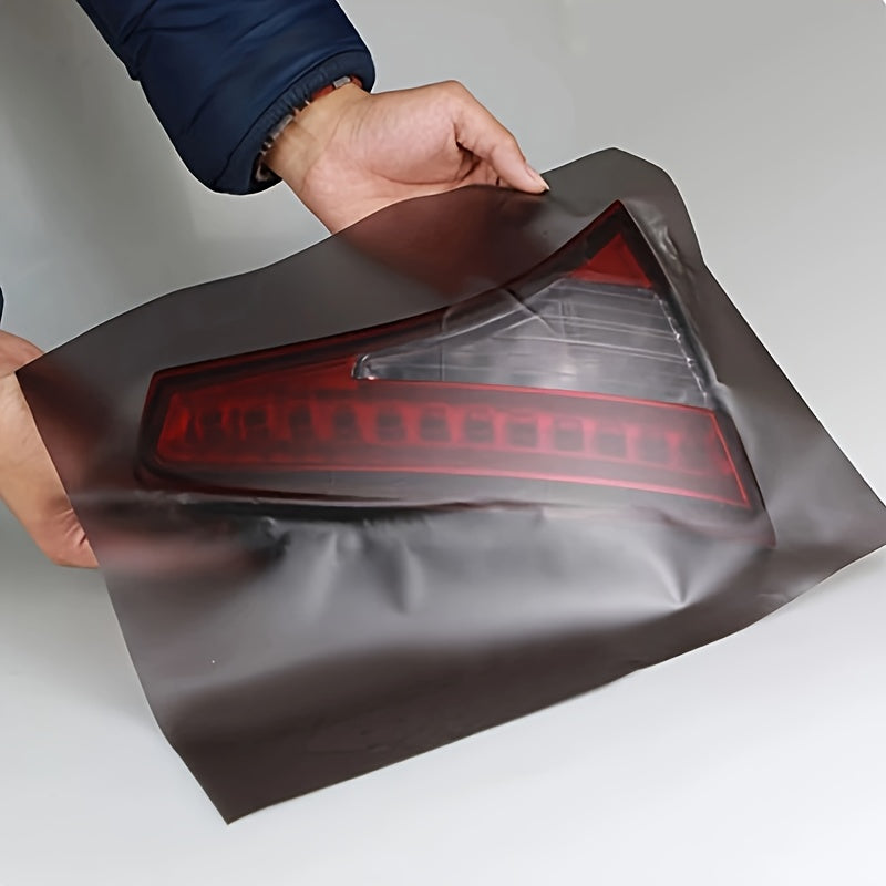 Película de vinilo negro mate para luces traseras de coche 30x100cm, envoltura para carrocería