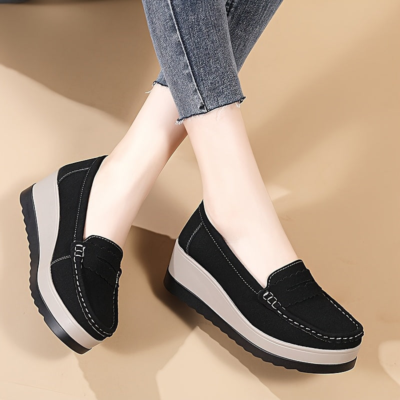 Women's Breathable Lightweight Slip-On Loafers with Microfiber Insole