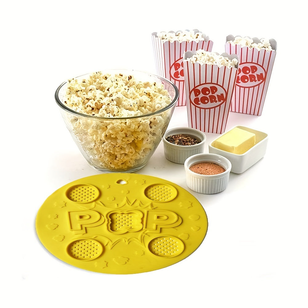 Tapa de silicona para microondas para palomitas de maíz, herramienta de cocina para sazonar y dar sabor