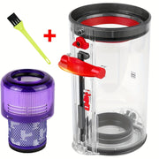 V11/V15/SV14/SV15/SV22 Changyutgich uchun HEPA filtr va tozalash cho'tkasi bilan chang qutisi almashtirish - #970050-01, #965443-01 qismlari bilan mos keladi, binafsha to'r filtr va yashil tozalashni o'z ichiga oladi