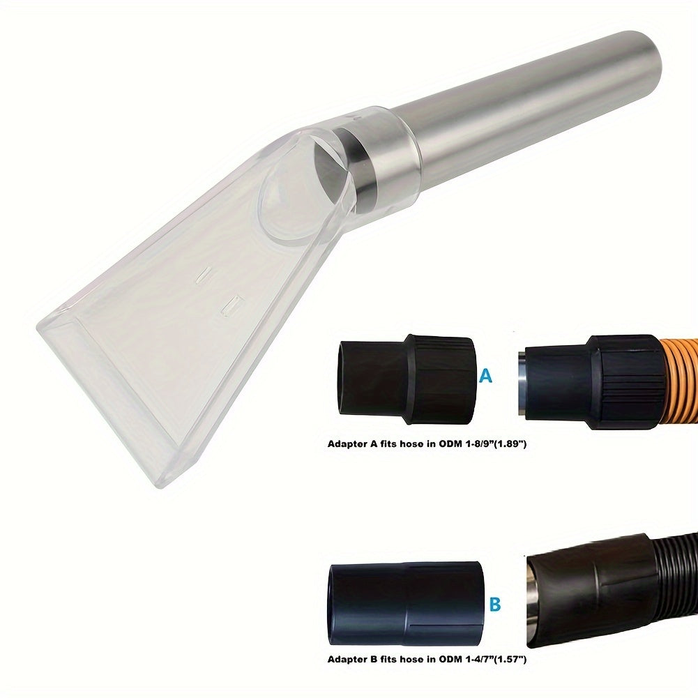 "Aylanadigan boshli cho'tka, nozzle va qulay gilam va pol tozalash uchun adapterlar bilan vakuum tozalagich aksessuarlar to'plami - 3 dona"