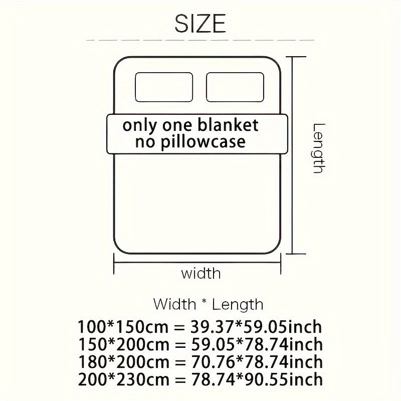 Reversible Flannel Blanket for All Seasons Checkered Bed Cover Soft and Easy to Clean