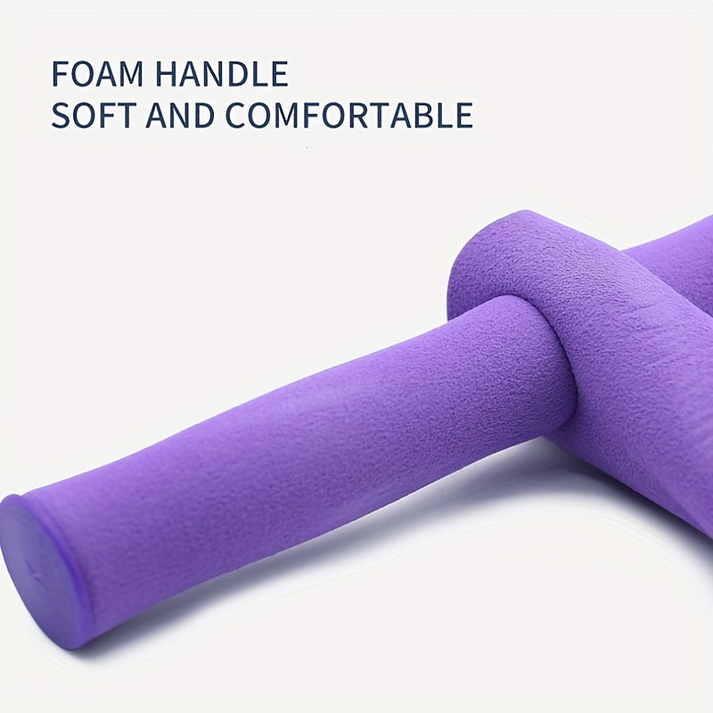 Домашний тренажер для педалирования для похудения талии, устройство с пеной для натяжения, уличное фитнес-оборудование, фиолетовое