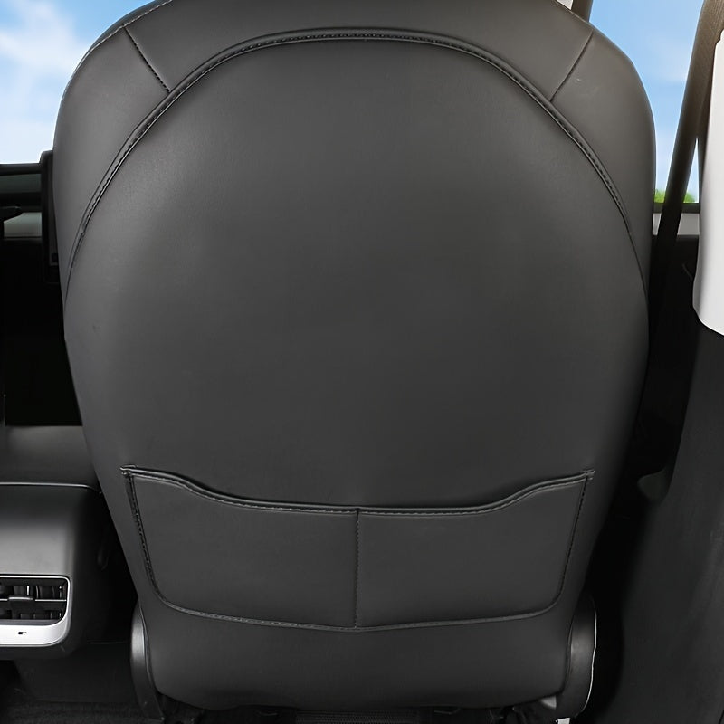 Universal Car Seat Back Protector PU Leather 2Piece Set for Model 3 Highland 2024