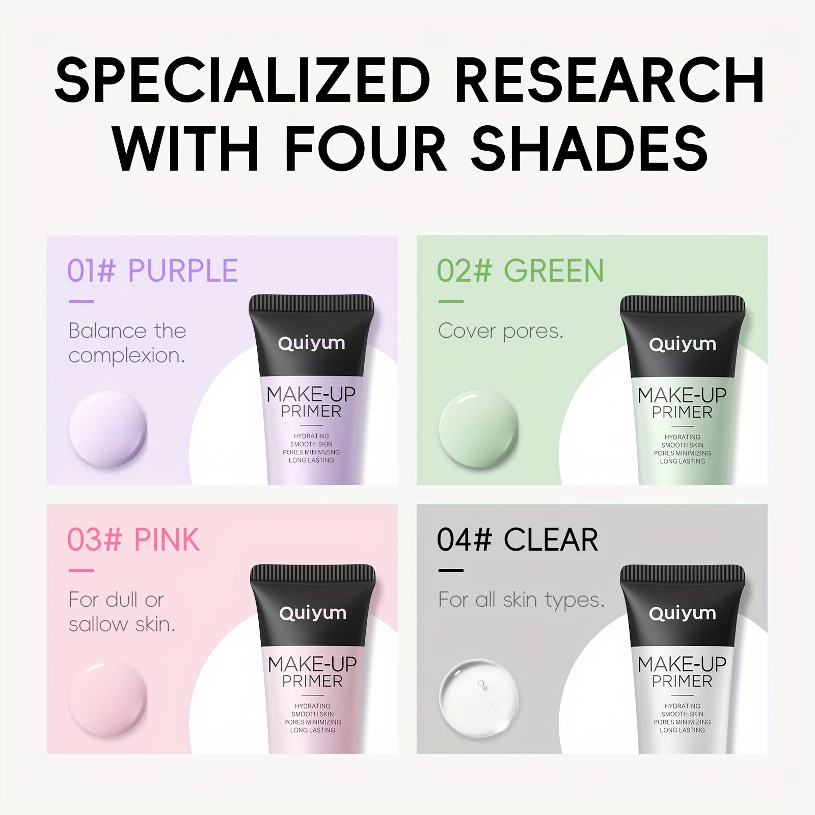 Primer de maquillaje para mujer 1.06oz control de poros invisibles y duración prolongada