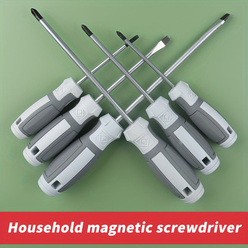 Industrial Grade Magnetic Screwdriver with Chrome Vanadium Handle High Strength Hardware