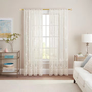 Elegant Metal Curtain Rod for Living Room Bedroom Kitchen Hallway 28-48 Inches