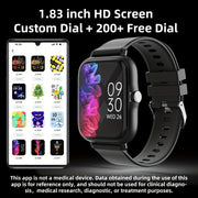 Smart Watch with 4.65cm Touch Screen Multi-Sport Modes Music Control Remote Camera Wireless Calling Pedometer for IOS