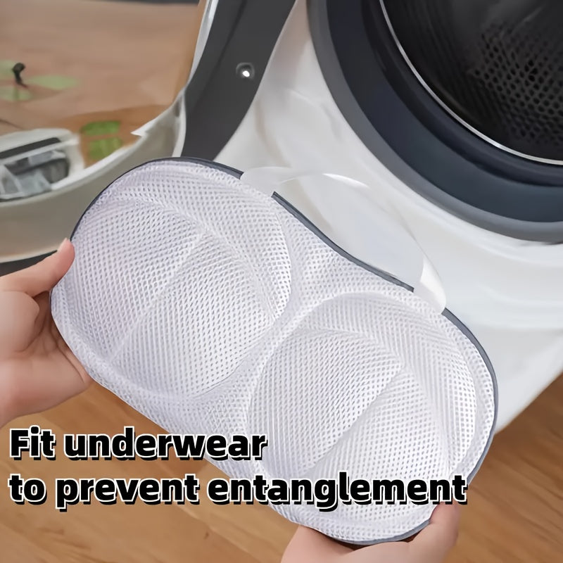 Mesh Bra Wash Bag with Handle Zipper for Lingerie Protection and Organization