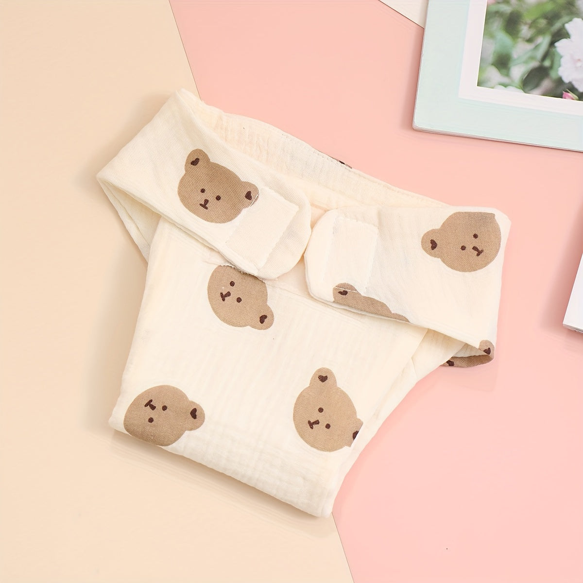 Pañales de entrenamiento de gasa reutilizables suaves para niños con diseños de dibujos animados