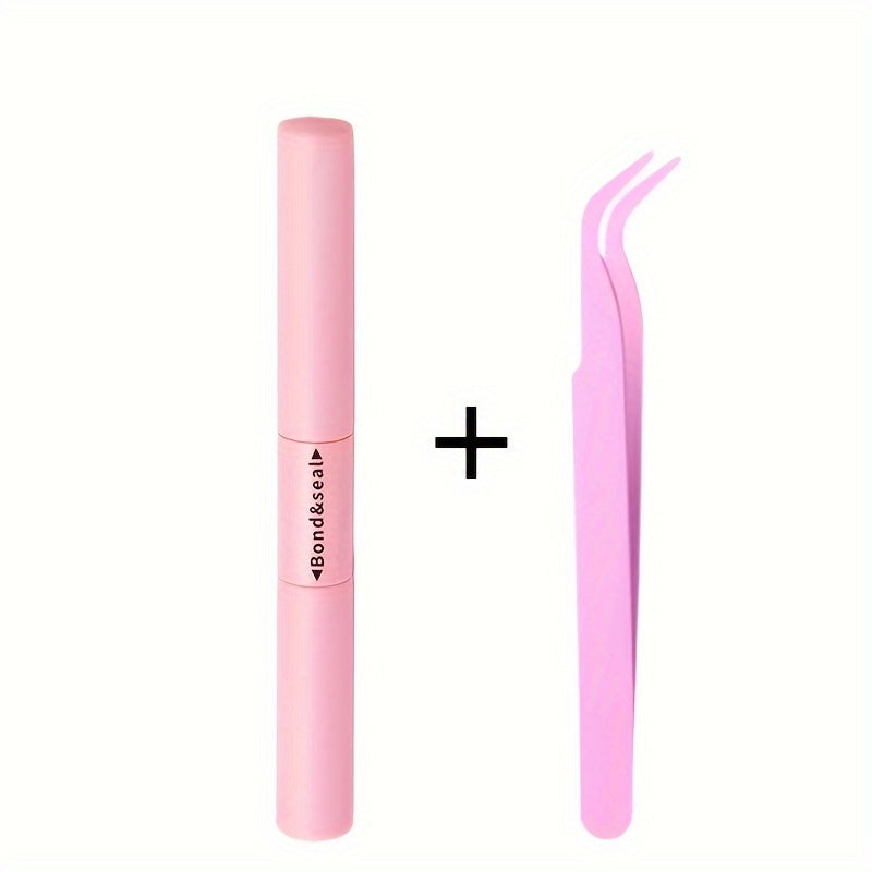 Pegamento para pestañas negras de larga duración para extensiones, resistente al agua y fácil de quitar