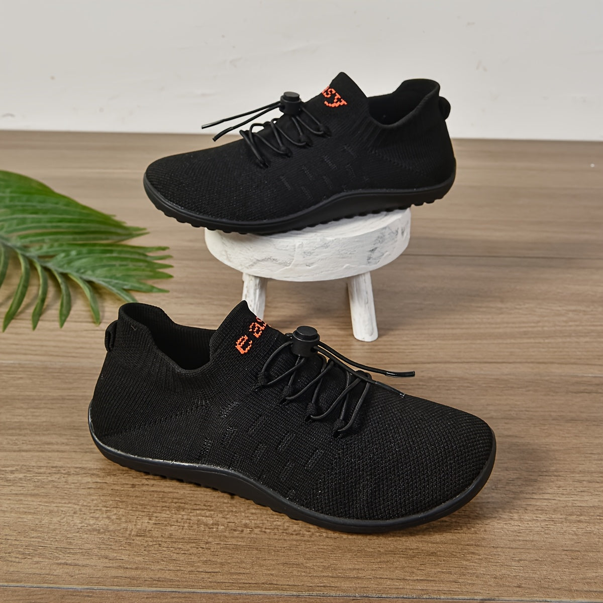 Women Lightweight Casual Slip-On Sneakers Breathable Fabric All-Season