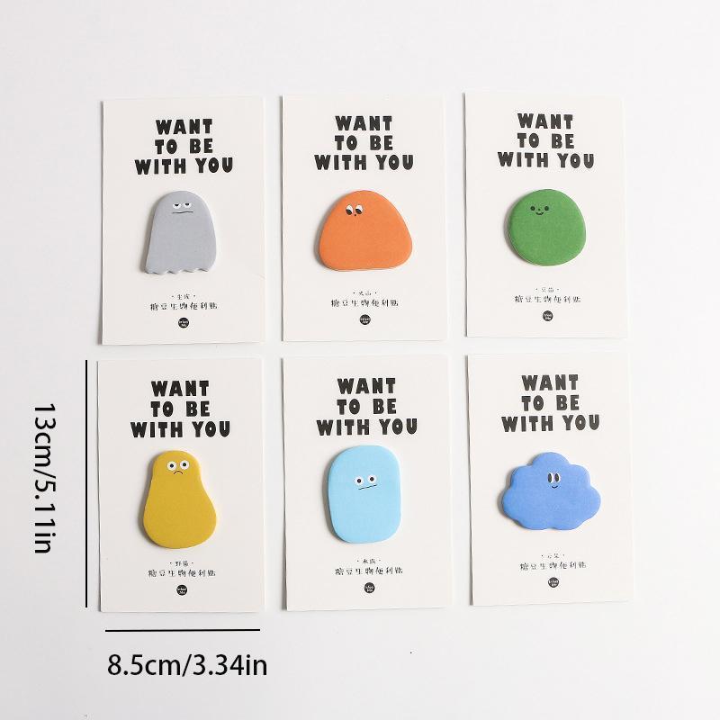 Juego de 6 notas adhesivas pequeñas, autoadhesivas, versátiles para hogar, oficina y escuela