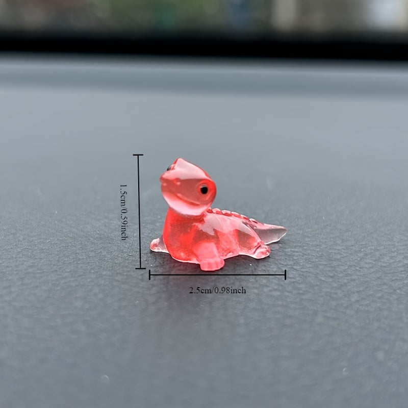 6 ta Glow-in-The-Dark Resin Tovuqchalar Tashqi Chiroyli Yoritgichlar Kechki Yoritgich Dekor