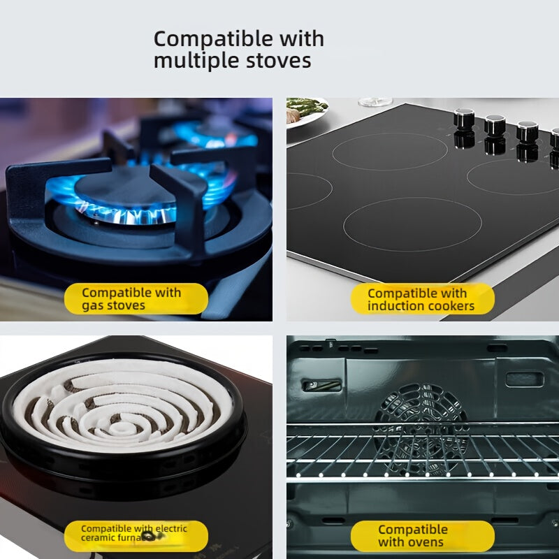 Ushbu zanglamas po'latdan yasalgan bug'latgich katta, yopishqoq emas va dengiz mahsulotlari va baliqni pishirish uchun ko'p funksiyali - induktsion plitalar uchun mos va uy oshxonalarida ham, restoranlarda ham ideal.