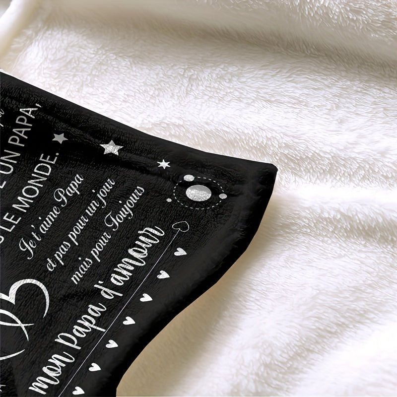 Double-Sided Flannel Cooling Blanket Small Throw Gift for Dad