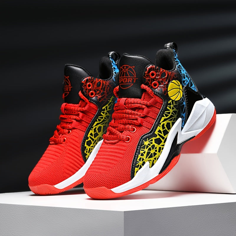 Kids Basketball Shoes Breathable Lightweight Casual Sneakers for Boys and Girls