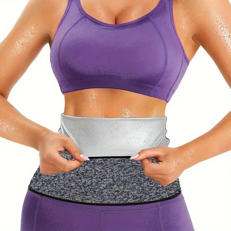 Women's Fitness Belt Waist Shaping Toning Sauna Belt with Sweat-Reducing Polyester