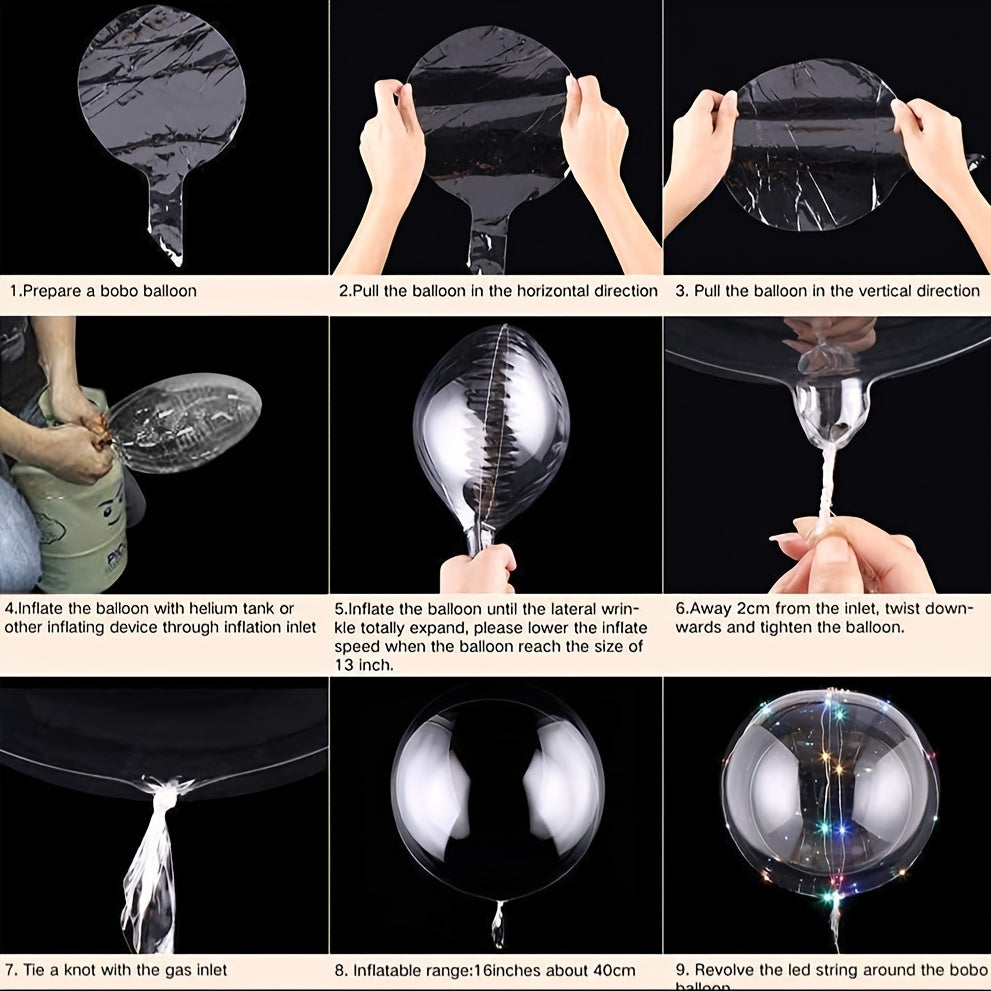 10 ta LED yoritilgan sharchalar to'plami, turli tadbirlar uchun, ichki va tashqi foydalanish uchun AA batareyalar bilan quvvatlanadi, to'ylar, Sevishganlar kuni, tug'ilgan kunlar va bayram bezaklari uchun mukammal.