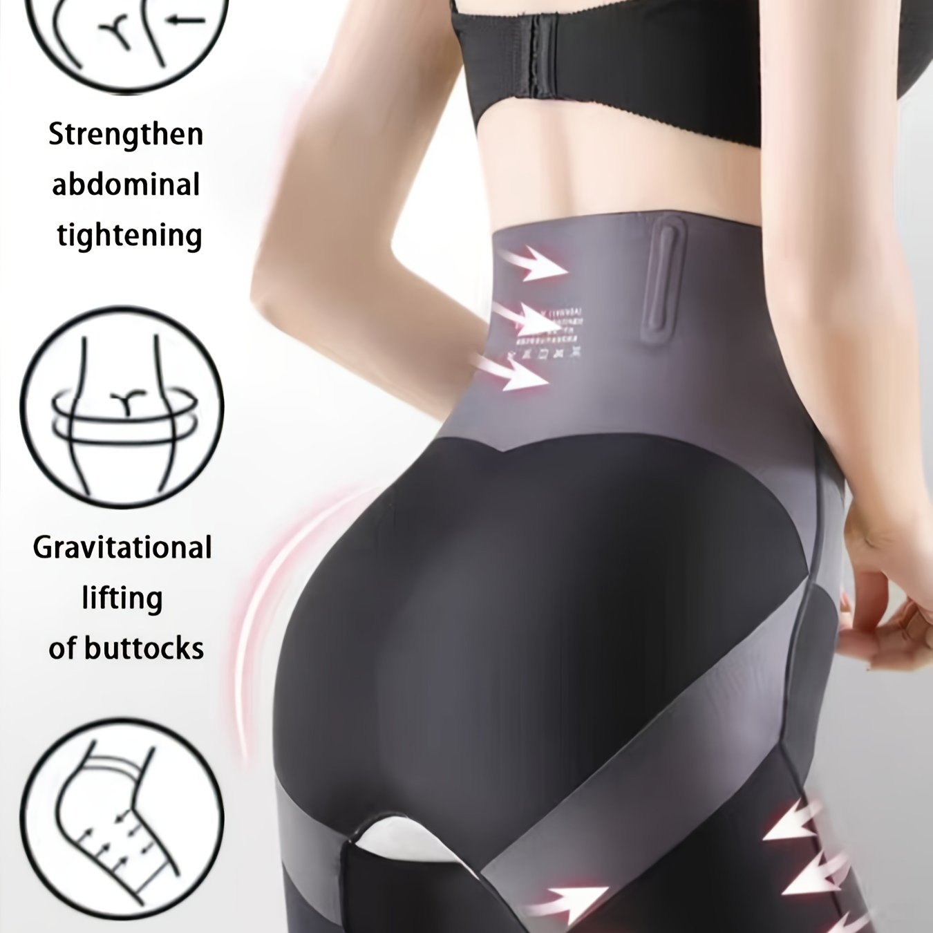 Pantalones cortos moldeadores de cintura alta para mujer con control de abdomen y tela transpirable