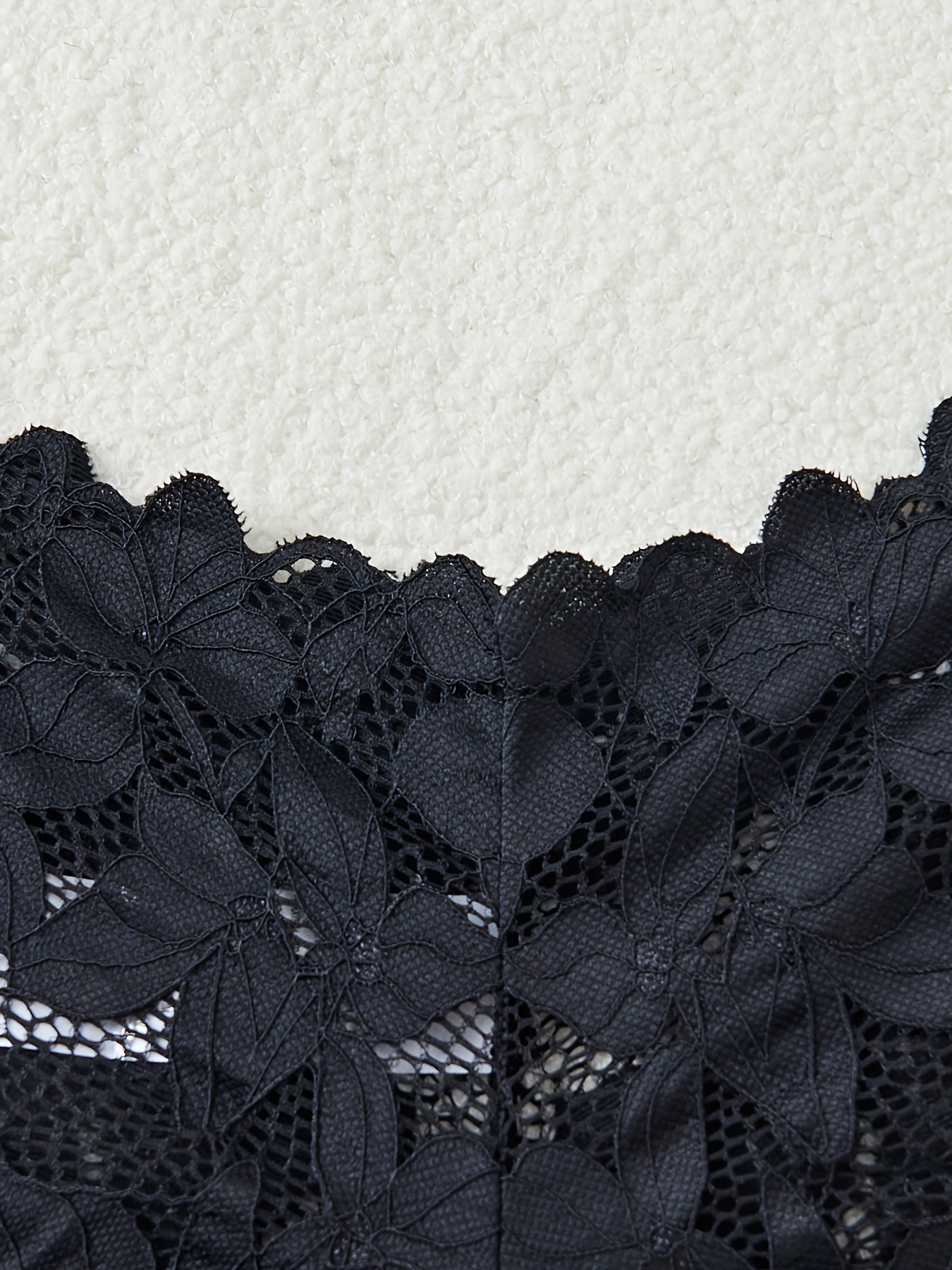 Ropa interior de encaje en forma de triángulo con hojas multicolor para mujer