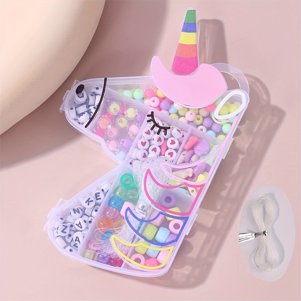 Acrylic Unicorn Beads for Jewelry Making, DIY Bracelets and Necklaces for Girls
