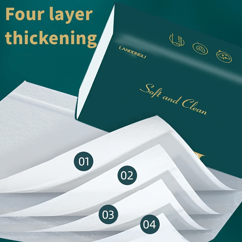 Eco-Friendly Bamboo Pulp Facial Tissues 12 Pack 270 Sheets Recycled Disposable Napkins