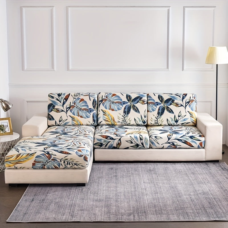 Чехол для дивана с цветочным принтом для диванов всех размеров, машинная стирка