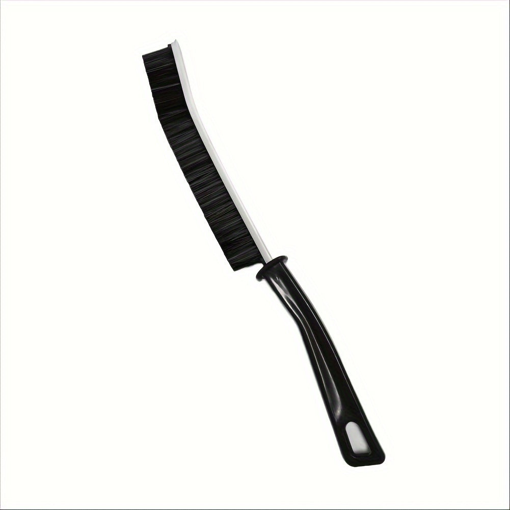 Uzun tutqichli bo'shliqni tozalash cho'tkasi, qattiq sochli, hammom va oshxona uchun, qora va oq