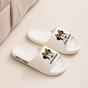 Женские EVA шлепанцы с нескользящей леопардовой расцветкой, летние домашние тапочки