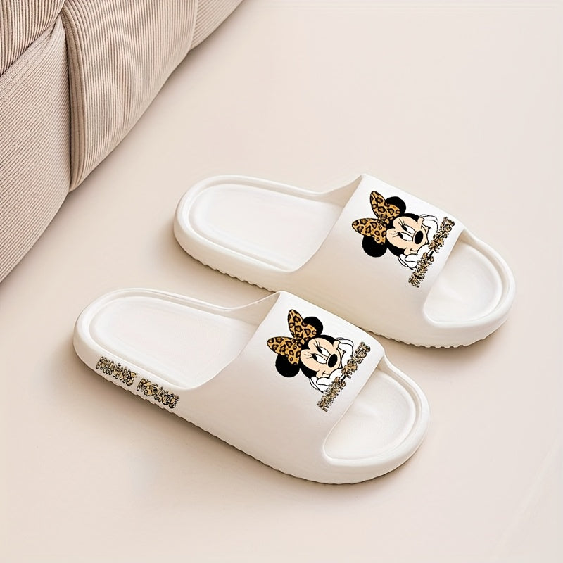 Ayollar uchun EVA slayd sandalki, sirpanmaydigan, leopard bosma, yozgi uy poyabzali