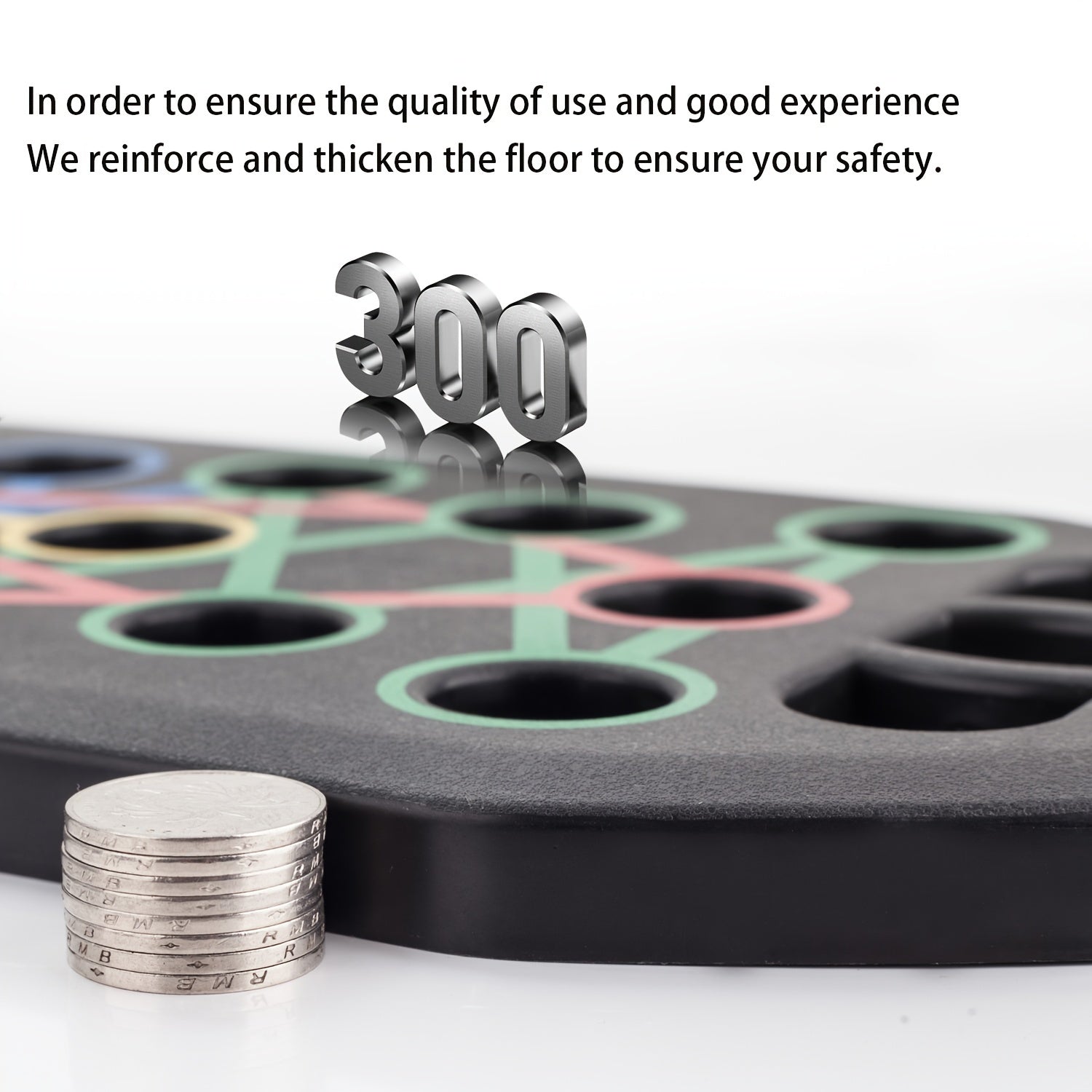 MACYO Ультимативная доска для отжиманий с 2 резиновыми лентами - Многофункциональное оборудование для тренировок дома и в спортзале, тренажер для грудных мышц, помощник в силовых тренировках.