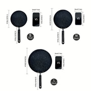 3-Piece Non-Stick Omelet Pan Set Aluminum Cookware for Eggs and Breakfast