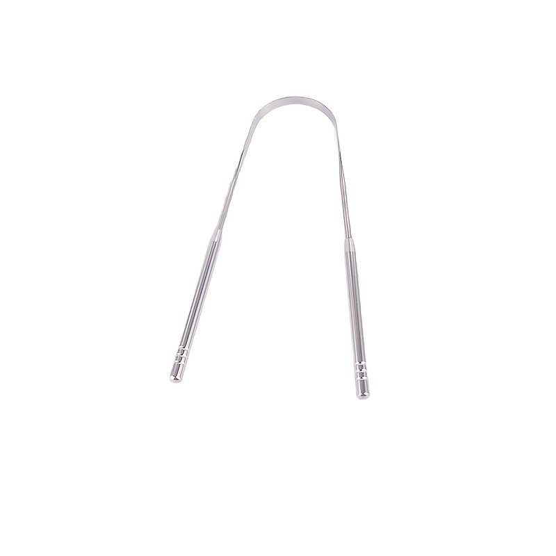 Kattalar uchun zanglamas po'latdan yasalgan tilni tozalash uchun qirqish qismi qizil, bardoshli og'iz parvarishi asbobi