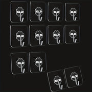 Pack de 20 ganchos adhesivos transparentes para uso en el hogar y la oficina