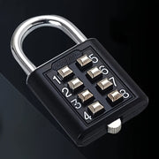 Black Alloy Combination Lock for Suitcases Luggage and Drawers 3-Digit Dial