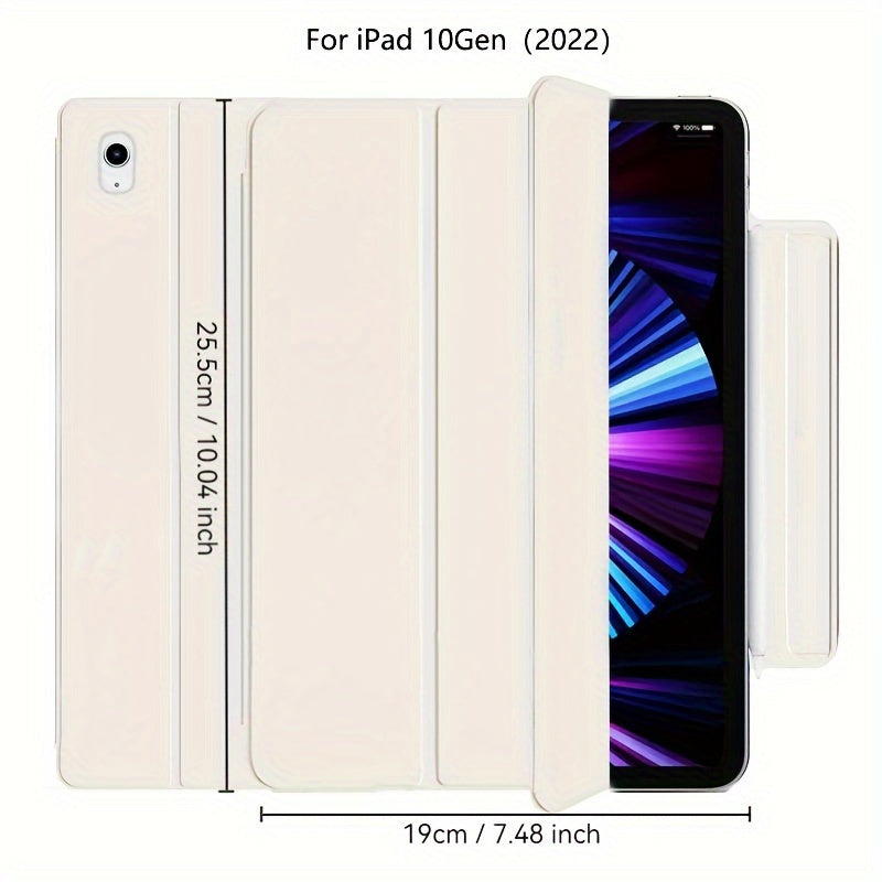 iPad Mini 6, Air 4/5, Pro 11 2022, Air 6 11inch 2024 uchun sun'iy charm aqlli qop. Qalam ushlagichi, kuchli magnit yopilishi va ultra ingichka dizayni bilan egiluvchan qattiq qopqoqni o'z ichiga oladi.