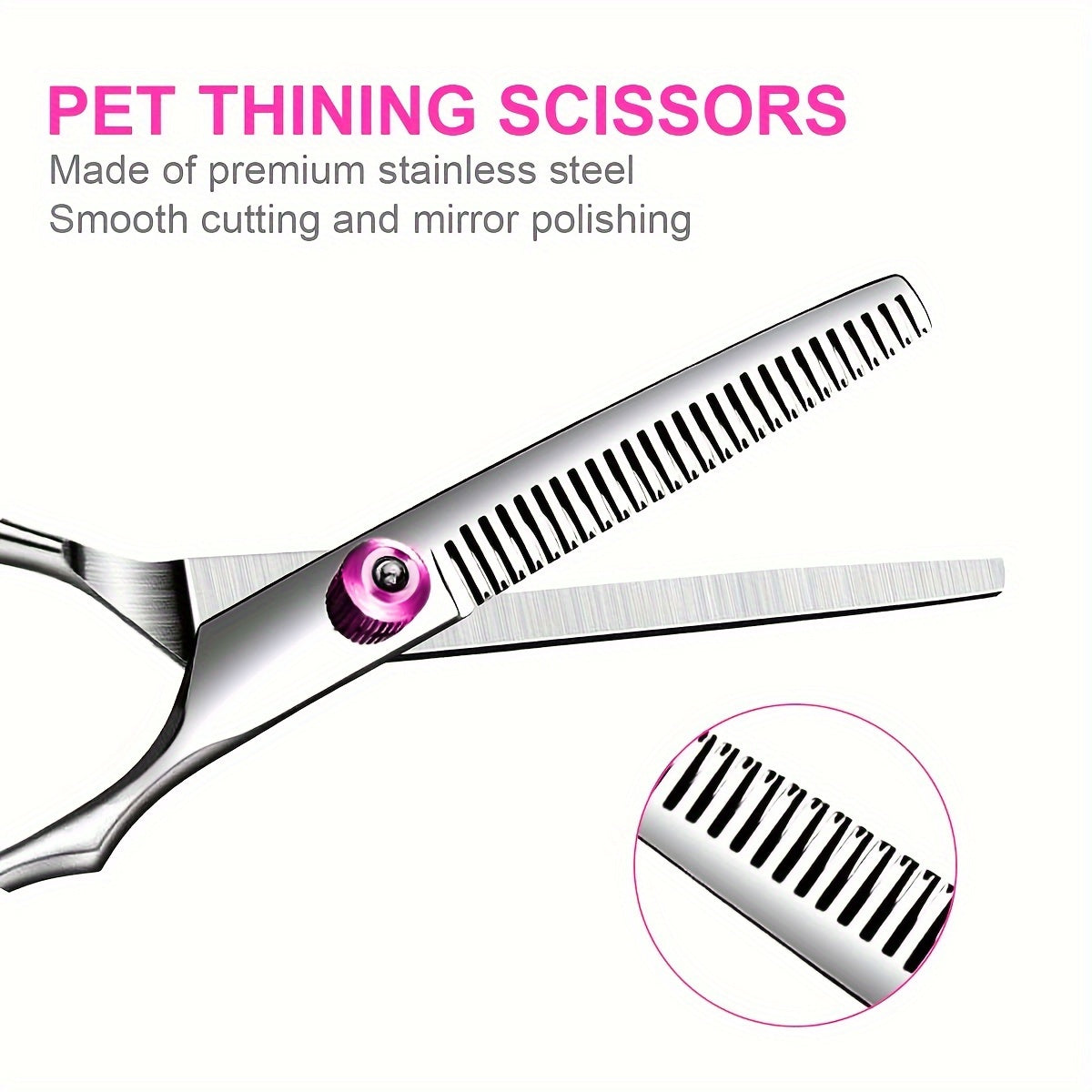 Pet Grooming Scissors Stainless Steel Curved Hair Trimming Tools for Dogs