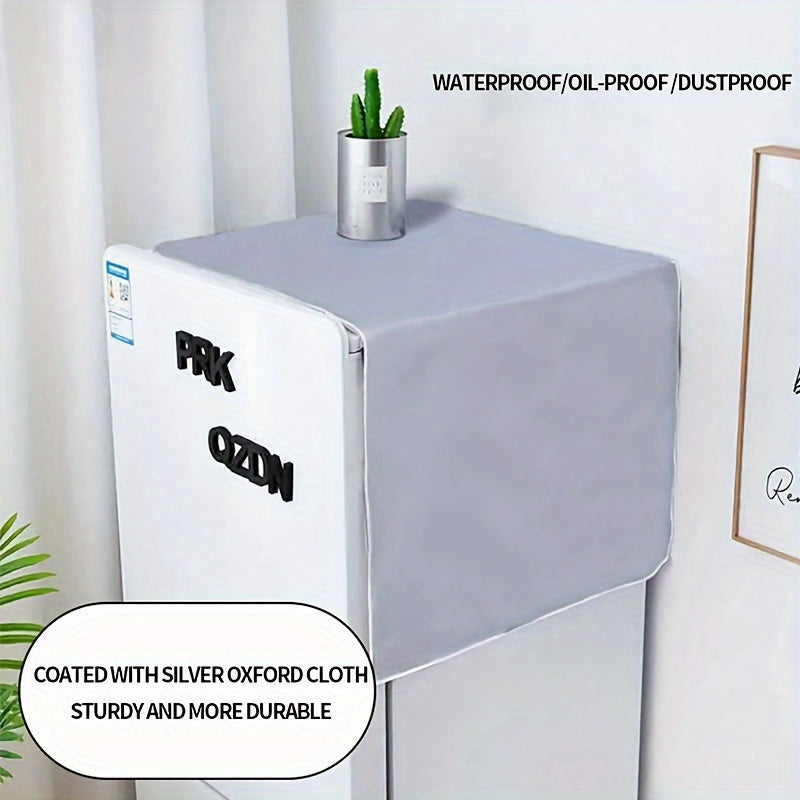 Funda para nevera de tela Oxford impermeable, a prueba de aceite, polvo y agua, para puertas simples o dobles