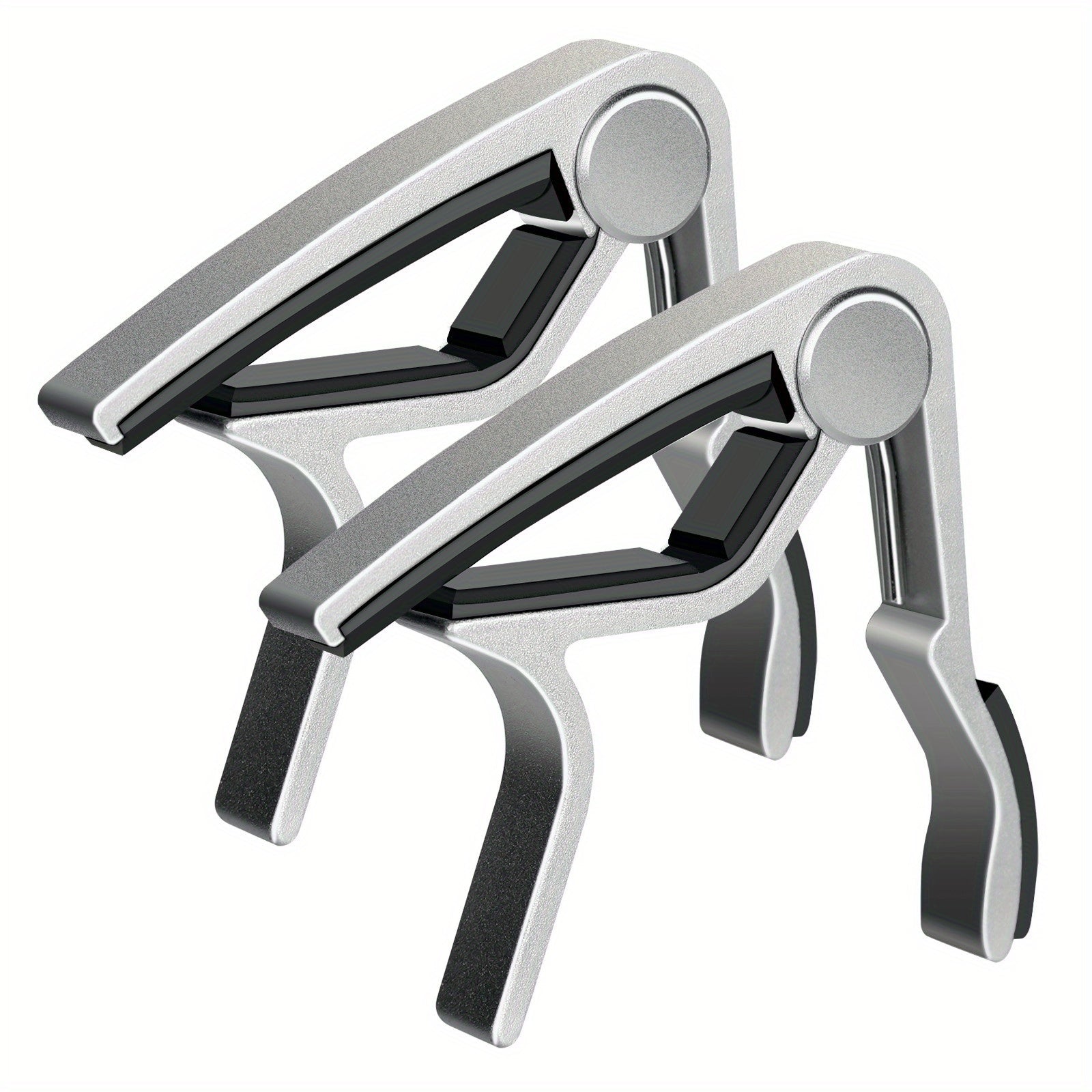 Set of 2 Guitar Capos for Acoustic Electric Bass Guitars Black Rosewood