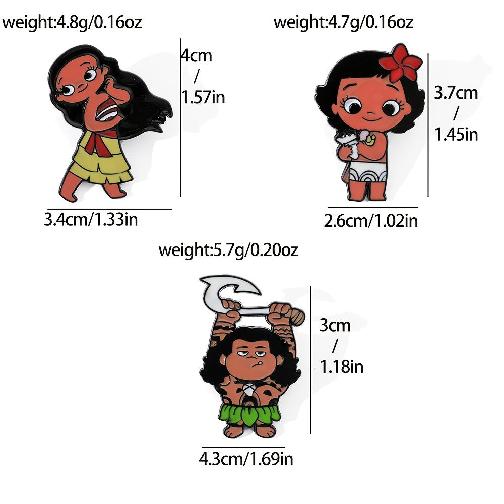 Набор из 4 минималистичных эмалевых значков для одежды и рюкзаков с персонажами Disney