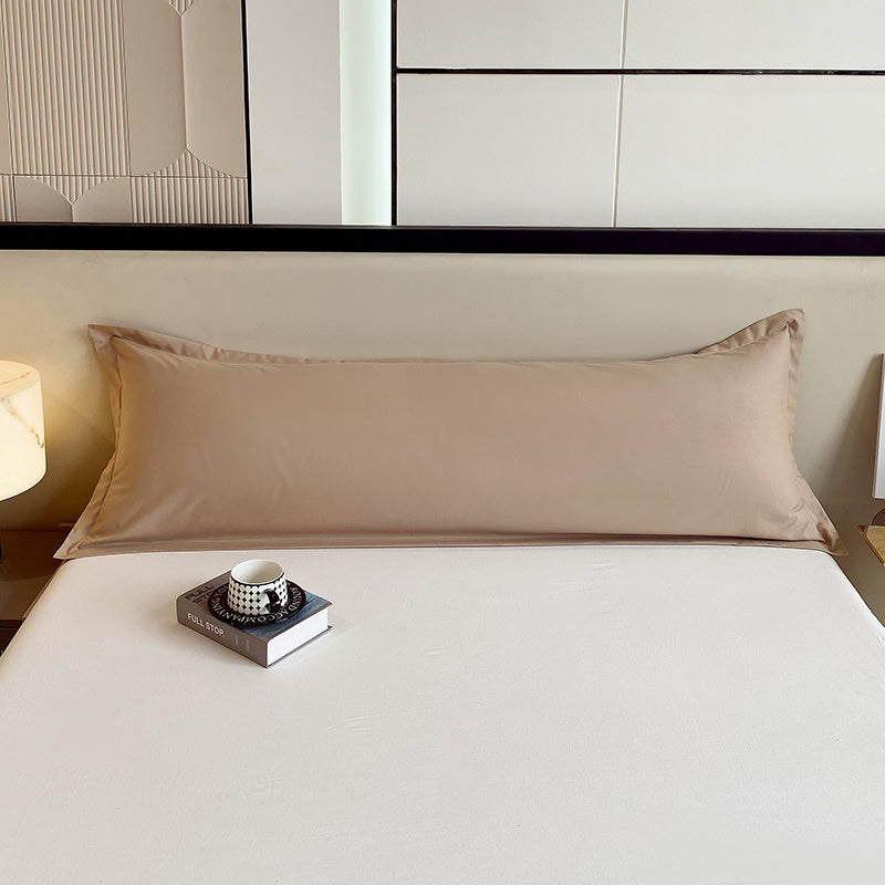 Solid Color Washed Cloud Long Pillowcase 100% Polyester Machine Washable