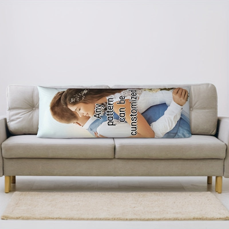 Personalized Double-Sided Body Pillowcase 50x137cm Short Plush Breathable Couple Gift